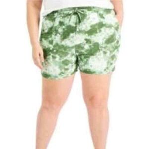 147- Style & Co NWT Green & White Elastic Waistband Size 0X